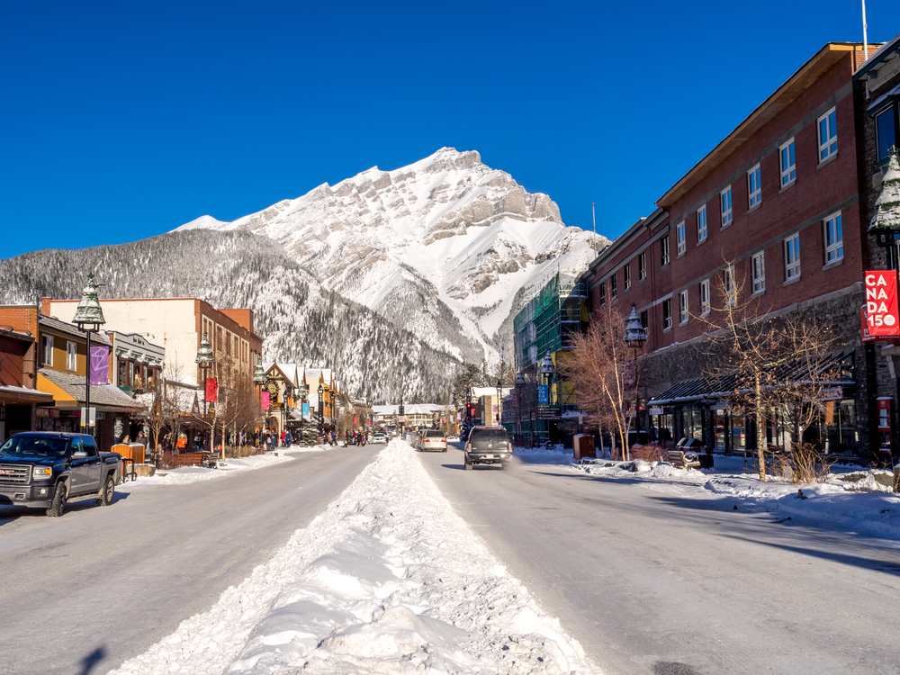 Banff best canadian cities to visit in winter