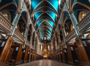 on of the most photogenic spots in Ottawa Notre Dame Cathedral Basilica