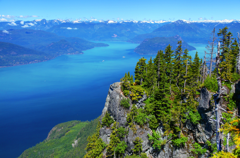 View of Howe Sound from St. Mark s Summit near Vancouver in Canada a top photo spot in vancouver