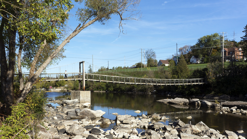 a short drive from Ottawa- Renfrew Swinging Bridge