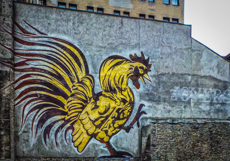 Montreal Mural The Rooster