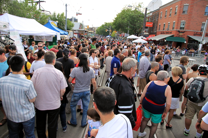 during taste of Little Italy, Toronto